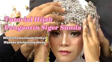 Tutorial Memasang Hijab Untuk Pengantin Siger Sunda YouTube