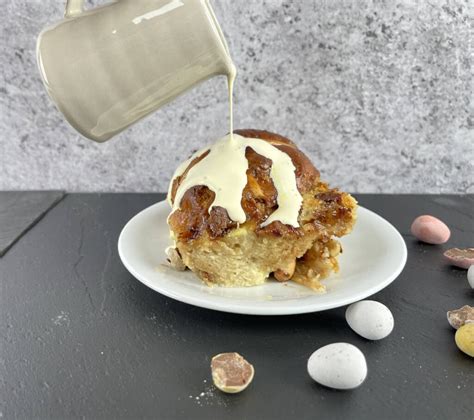 Hot Cross Bun Bread And Butter Pudding Tales From The Kitchen Shed