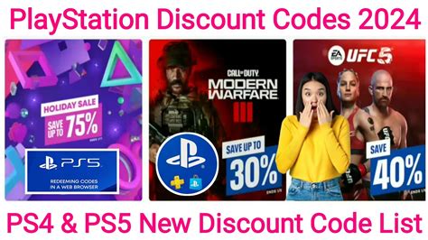 PlayStation Discount Codes 2024 PS4 Discount Codes 2024 Discount