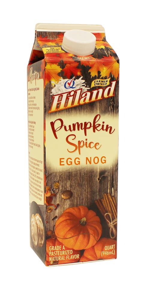 Hiland Pumpkin Spice Egg Nog Quart Hiland Dairy