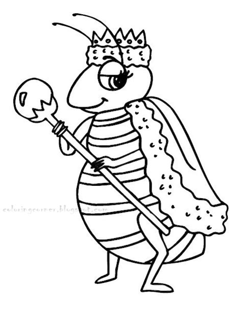 Queen Bee Coloring Page At Free Printable Colorings