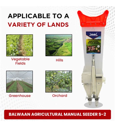 Balwaan S Agricultural Double Barrel Manual Seeder