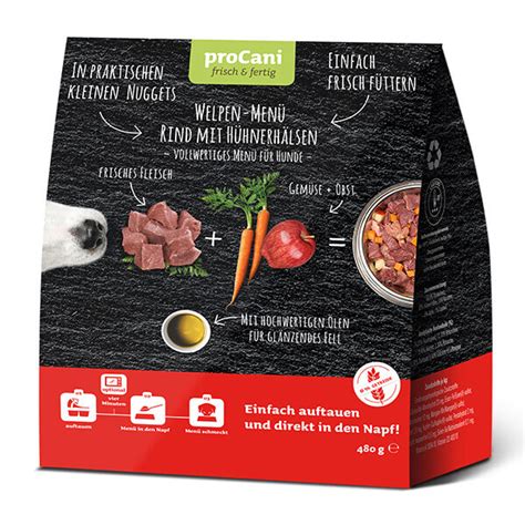 Procani Welpen Barf Hundefutter Komplettmen Rind