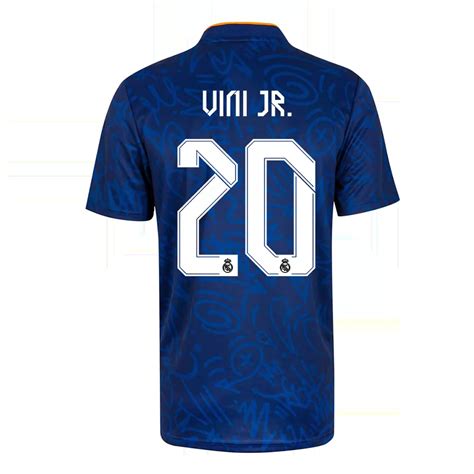 Camiseta Futbol De Visitante Real Madrid 2021 22 Vini Jr 20