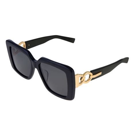 Balmain Black And Gold Effect Acetate La Royale Sunglasses Balmain Eyewear Avvenice