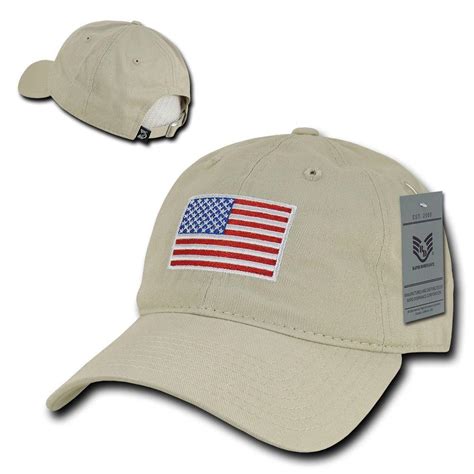 Patriotic Usa American Flag Embroidered Relaxed Polo Baseball Dad Caps