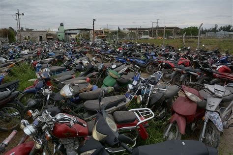 Cientos De Motos Secuestradas Fueron Robadas En Seguridad Vial Dos