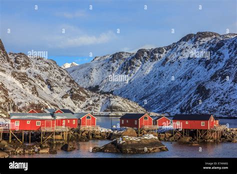 Fishing village in the Lofoten Islands Stock Photo - Alamy