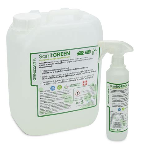 Sanit Green Igienizzante E Antibatterico Etica System