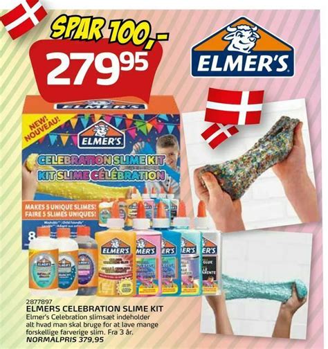 Elmers Celebration Slime Kit Tilbud Hos Legek Den