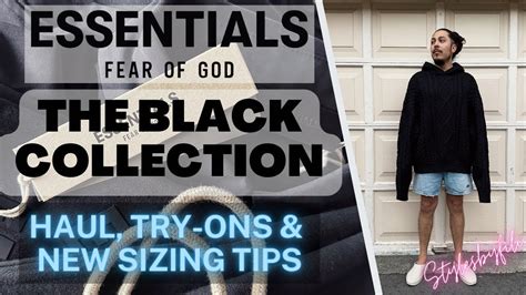 ESSENTIALS The Black Collection 2023 Haul New Sizing Review Try Ons