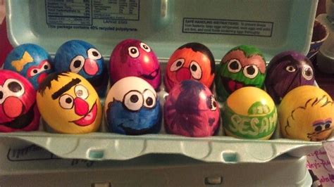 Sesame Street Easter Eggs 2016 By Smc Easter Egg Decorating Easter Egg Idea Easter Diy