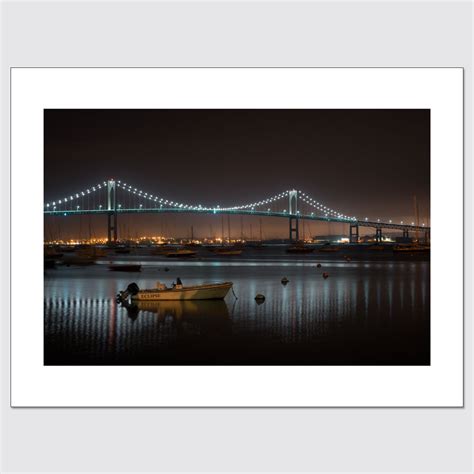 Claiborne Pell Bridge at Night – Limited Edition Photo Print | Reyher Photo