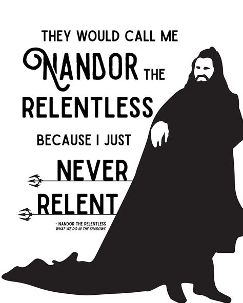 Nandor The Relentless Print What We Do In The Shadows Etsy