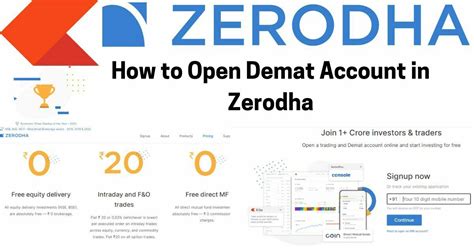 How To Open Demat Account In Zerodha Free Equity Delevery