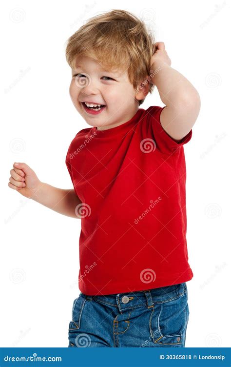 Cute Boy Laughing stock photo. Image of little, innocence - 30365818