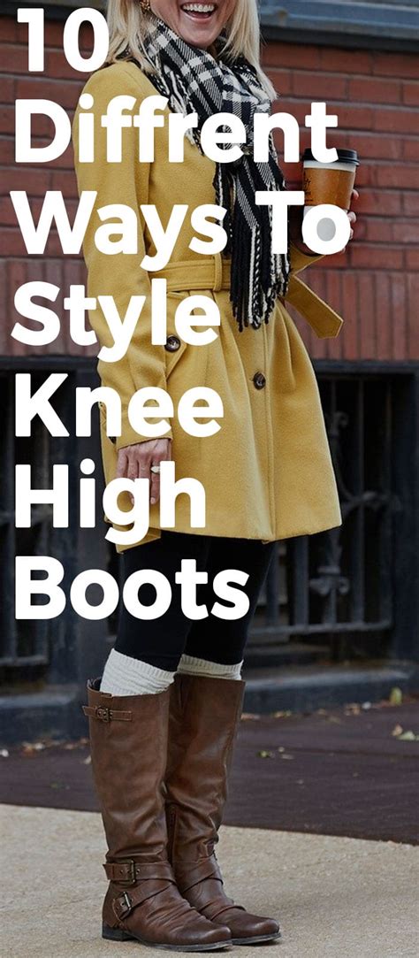 Coolest Ways To Wear Knee High Boots In 10 Different Styles