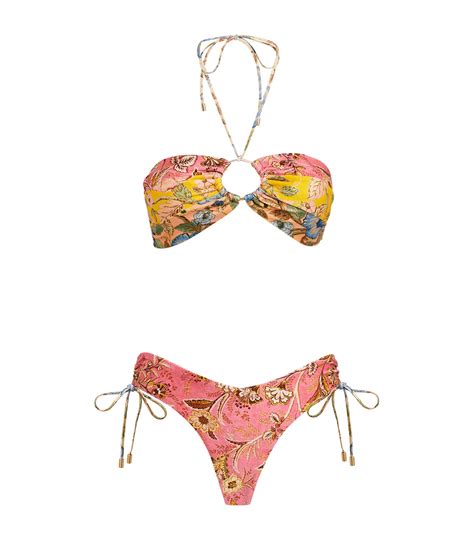 Womens Zimmermann Multi Spliced Junie Bikini Harrods Uk