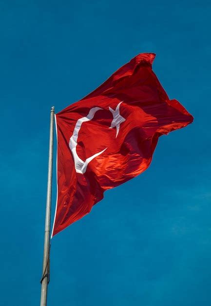 Premium Photo Turkish National Flag In View