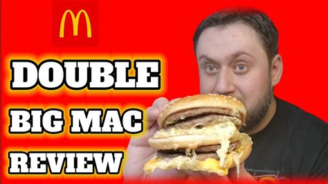 Mcdonalds Double Big Mac Review Youtube