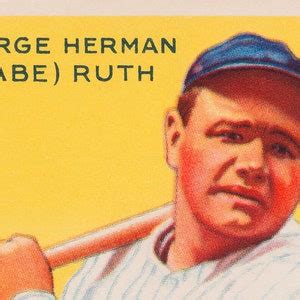 1933 BABE RUTH Goudey 53 Baseball Card Print Vintage Baseball Poster