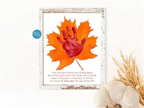 Autumn Handprint Art Preschool Activities For Fall Toddler Art