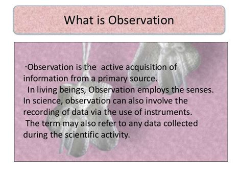 Signification of Observation in ELT-1. 