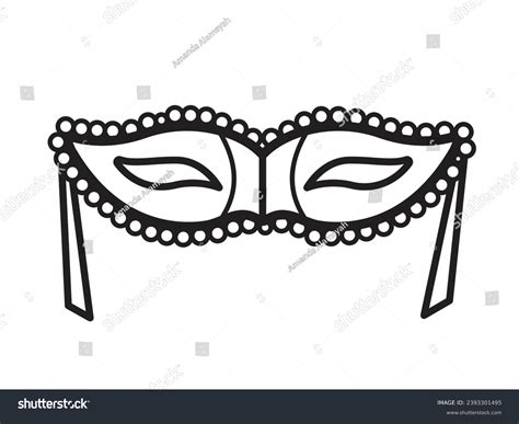 Masquerade Party Eye Mask Vector Icon Stock Vector Royalty Free