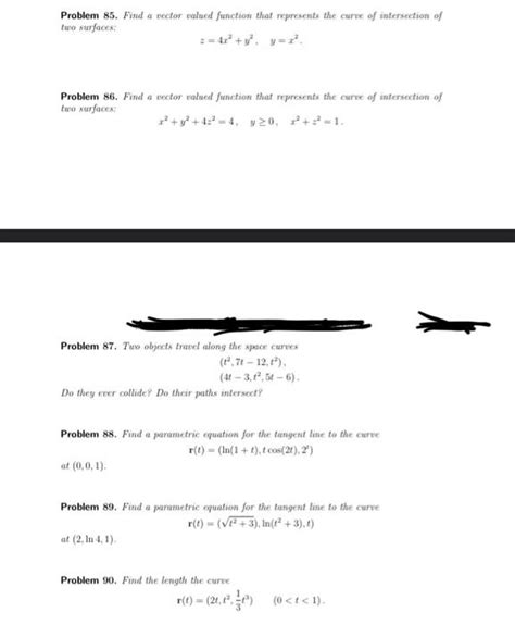 Solved Problem 85 Find A Vector Valued Function That Chegg