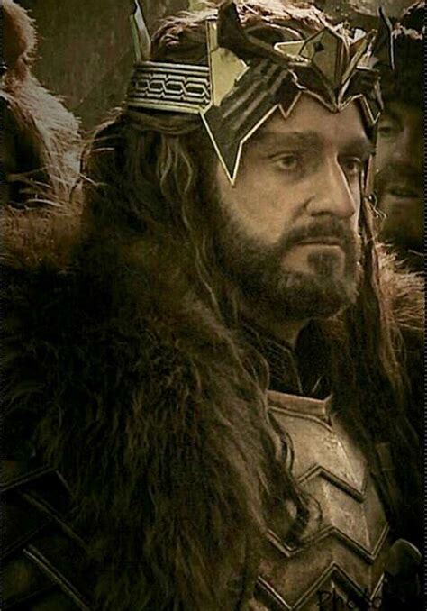 Thorin King Under The Mountain Wearing The Raven Crown Of Erebor