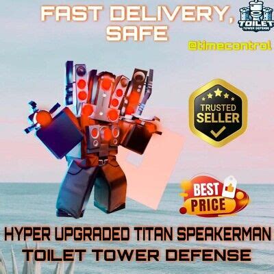 Hyper Upgraded Titan Speakerman Toilet Tower Defense TTD CHEAPEST