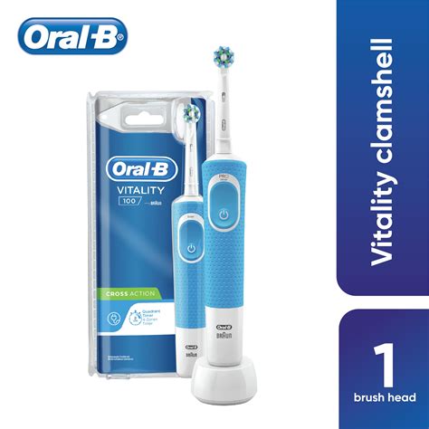 Braun Oral B Vitality Cross Action Rechargeable Toothbrush Value Pack