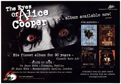 The Eyes of Alice Cooper Details - Alice Cooper eChive