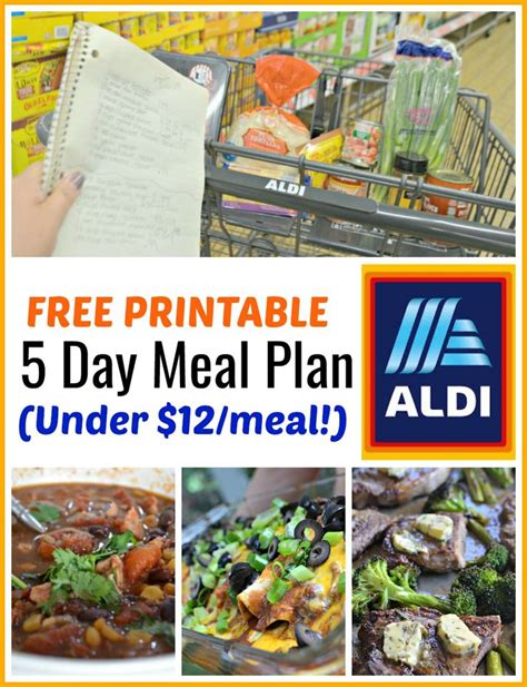 This FREE Printable 5 Day ALDI Meal Plan Is EVERYTHING