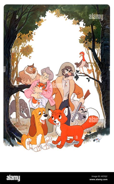 THE FOX AND THE HOUND, Bear, Big Mama, Widow Tweed, Copper, Tod, Amos ...