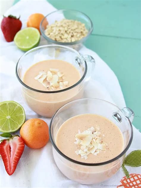 Strawberry Citrus Coconut Oat Smoothie Cooking With Ruthie