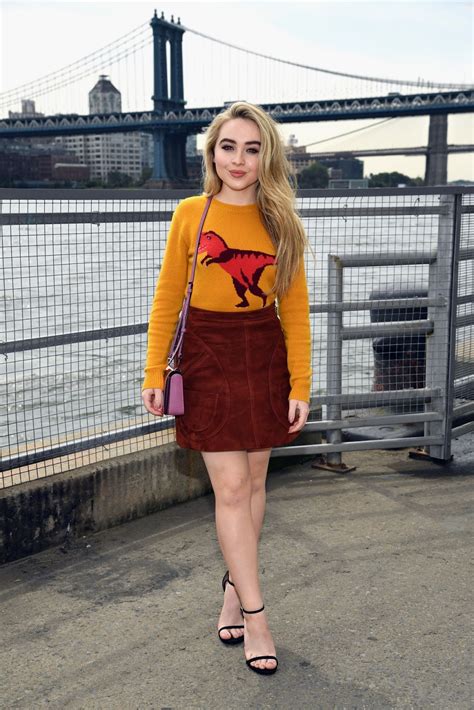 Red Carpet Dresses Sabrina Carpenter Coach Ss18 Fashion Show At Nyfw