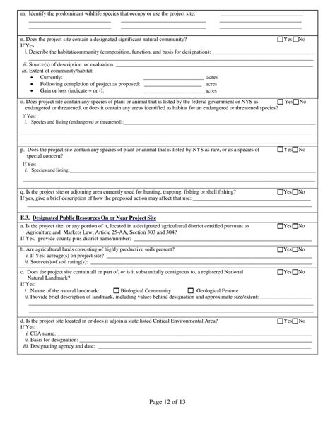 2019 New York Full Environmental Assessment Form Part 1 Project And