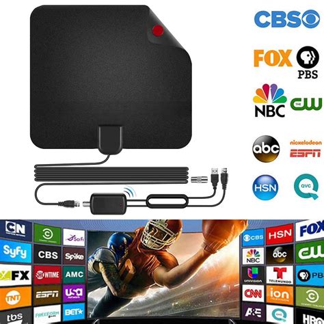 350 Miles TV Antenna HD Digital Indoor Television HDTV Electronic Over