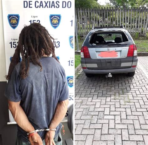 Homem Preso Ap S Quebrar Vidro De Carro Pedra Em Caxias Petrus News