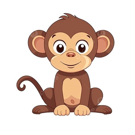 Monkey Cartoon In Flat Style Monkey Clipart Cartoon Clipart Cartoon