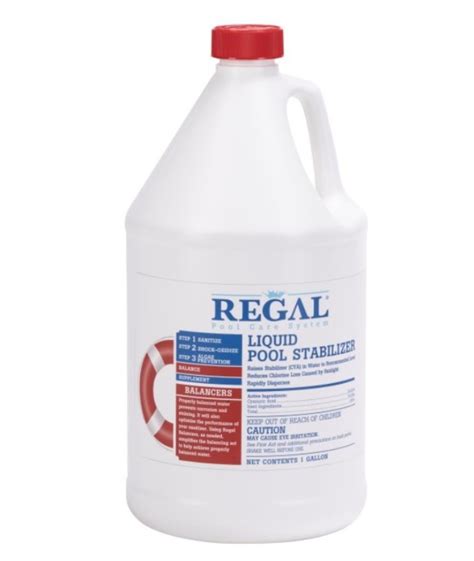 47247250 | Regal Chemicals | 1 gal Liquid Pool Stabilizer