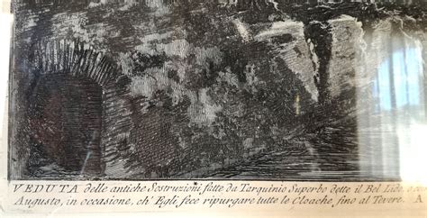 Piranesi Vedute Di Roma Antiche Sottostrutture Di Bel Lido