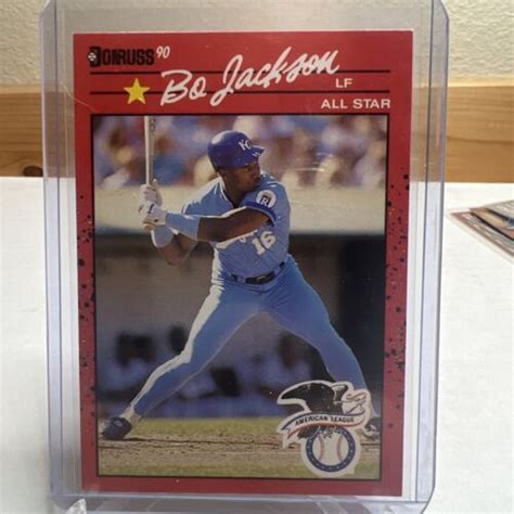 Bo Jackson Donruss All Star Triple Error Recent Major No