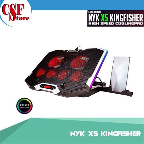 Jual NYK Nemesis X5 X 5 Kingfisher Cooling Pad Cooler Pad Gaming RGB