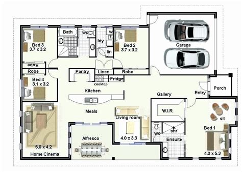 Sims 4 Modern Mansion Floor Plan