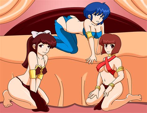 Rule 34 3girls Akane Tendo Andronicusvii Bow Clothing Female Harem