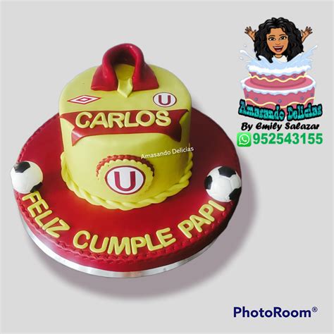Torta de la U ⚽️ Si... - Amasando Delicias by Emily Salazar