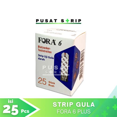 Jual FORA Strip Gula Darah Fora Glucose Glukosa Fora 6 Plus 6 In 1