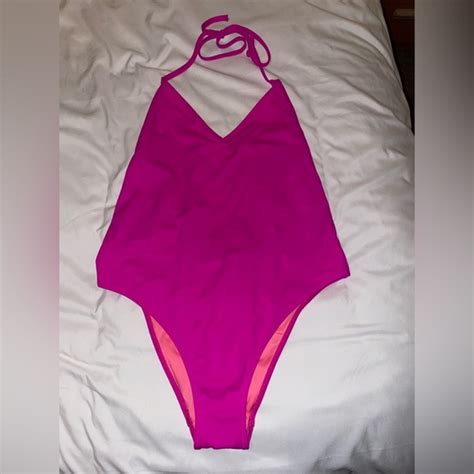 PINK Victoria S Secret Swim Victorias Secret Pink Hot Pink Low Back